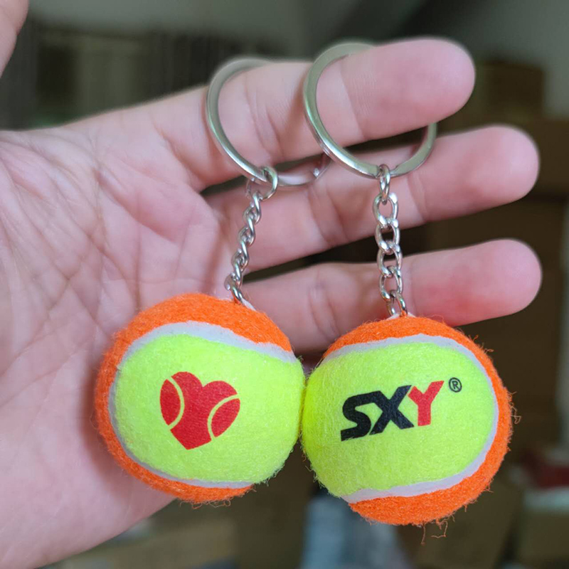 Branded Tennis Ball Keyrings for Clubs and Sports Events